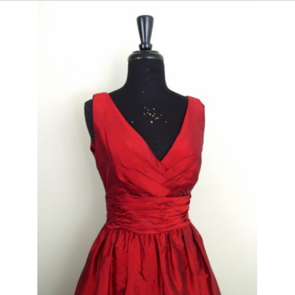 Suzi Chin For Maggy Boutique Silk Bubble Dress 6 - Picture 5 of 8